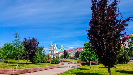 Fototapeta na wymiar Orthodox Church Grodno Belarus Europe 
