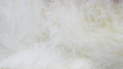 white fabric background, white cloth and soft white fur