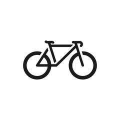 Simple minimalist bicycle icon / logo design inspiration