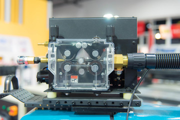 Industrial Robot Welding Machine in factory.