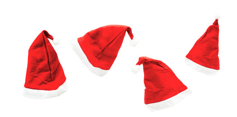  Santa hat on white background