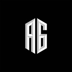 AG Initial Gaming Esport Logo Design Modern Template