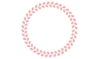 桜　春　花びら　フレーム