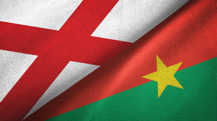 Northern Ireland Saint Patrick's Saltire and Burkina Faso two flags