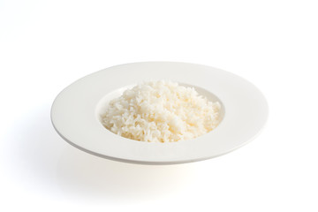 jasmine rice in a white bowl