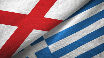 Northern Ireland Saint Patrick's Saltire and Greece two flags