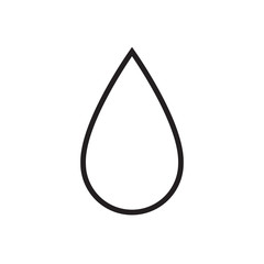 Blood drops icon vector in line style
