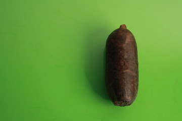 the morcilla is a sausage based on coagulated and cooked blood
