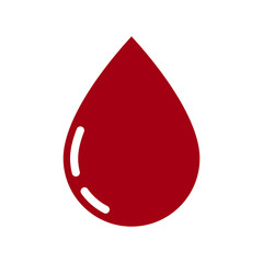 Fototapeta premium Blood drops, water, oil icon vector in trendy style