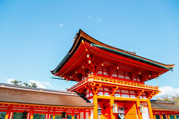 Obraz premium Fushimi Inari shrine in Kyoto, Japan