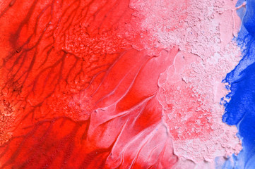 Hand drawn gouache painting. Abstract art background. Color texture.
