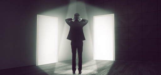 View of empty spacious room