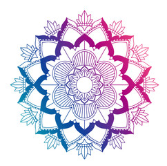 Mandala patterns on white background