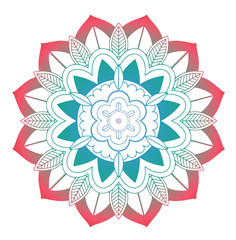 Mandala patterns on isolated background