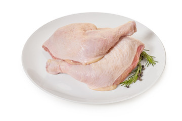  raw meat, chicken leg