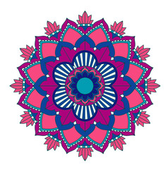 Mandala patterns on isolated background
