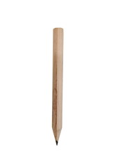 Wooden pencils isolated on white Background
