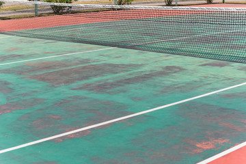 Obraz premium tennis court in the outdoor in a day time