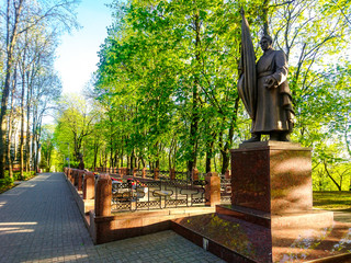 Monument in a park at Vitebsk Belarus Europe