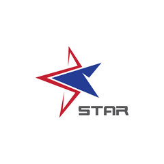 Corporate business star logo vector icon concept illustration