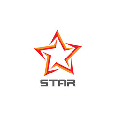 Corporate business star logo vector icon concept illustration