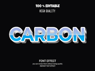 3D text effect  editable font 