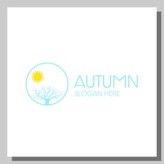 Fototapeta na wymiar autumn logo, can be used for website and company logos