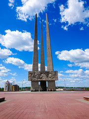 Memorial Complex Three Bayonets in Victory square at Vitebsk Belarus