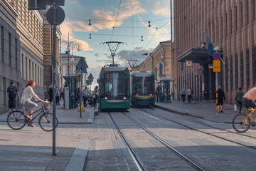 the ancient streets of Helsink - obrazy, fototapety, plakaty
