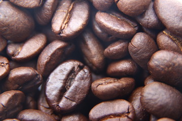 roasted coffee bean texture can be used as background, wallpaper, design material, concept cafe or beverage business photos and more
