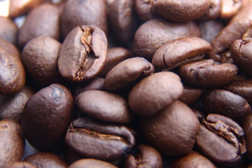 roasted coffee bean texture can be used as background, wallpaper, design material, concept cafe or beverage business photos and more