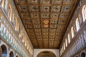  Ceiling in Basilica of St Apollinare Nuovo in Ravenna, Italy