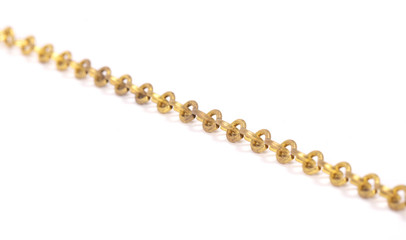 Long golden colored chain