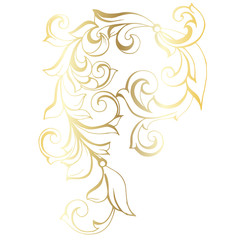 Obraz na płótnie Canvas Retro pattern antique style acanthus