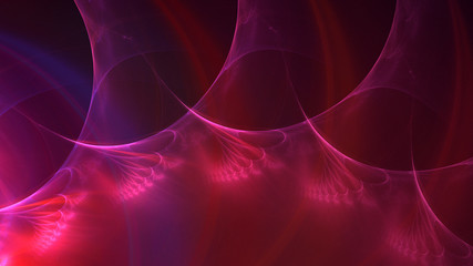 Obraz premium 3D rendering abstract red fractal light background