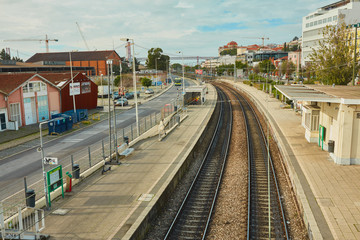 Fototapeta na wymiar train in the station