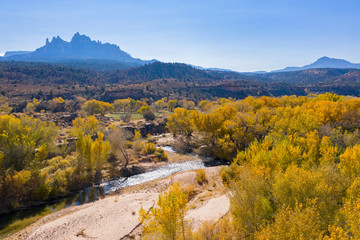 Beautiful aerial landscape around Springdell