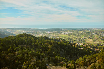 Fototapeta na wymiar panoramic view of a landscape