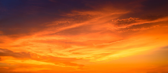 Sunset sky for background,sunrise sky and cloud at morning.