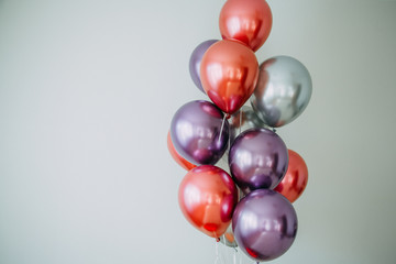 Balloons on the bright background