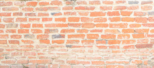 Red old brick wall texture background,brick wall texture for interior or exterior design backdrop,vintage tone.