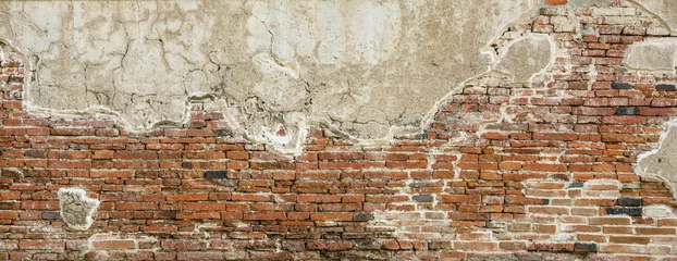 Abwaschbare Fototapete Ziegelwand Roter Backsteinmauertexturhintergrund, Backsteinmauertextur für Innen- oder Außendesignhintergrund, Weinleseton.