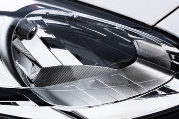 car on black background