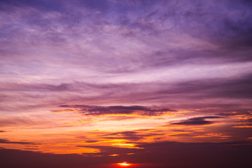 Sunset sky for background,sunrise sky and cloud at morning.
