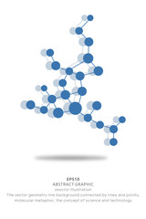 Point and line connections, molecular structures, concepts of science and technology