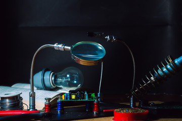 Repair station or DIY tools for electronics hobbies