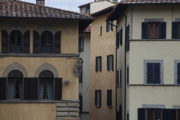 Classic architecture in the old town of Florence