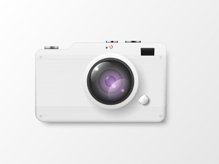 Vector 3D white camera