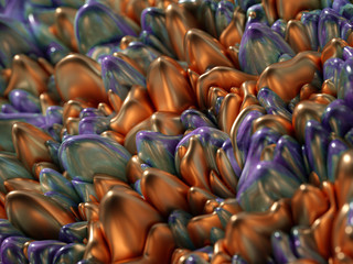 Obraz premium Beautiful, elegant, abstract background with metal and the texture of stone, marble and granite. 3d illustration, 3d rendering.