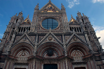Fototapeta na wymiar View of the Sienna Cathedral